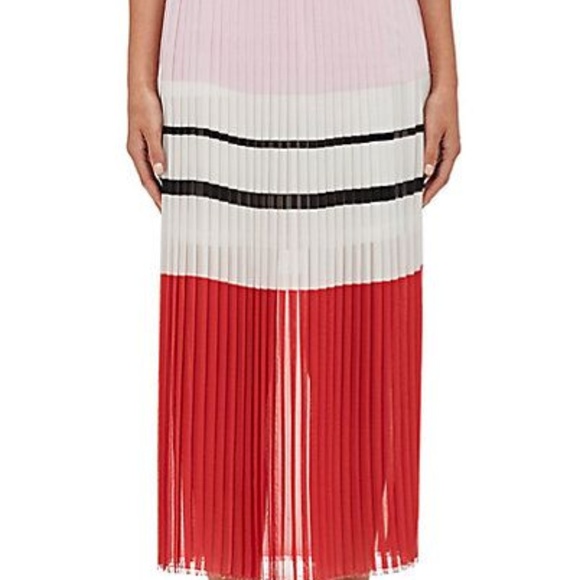 n/nicholas Color Block Pleated Midi Skirt NWT! - Picture 2 of 5